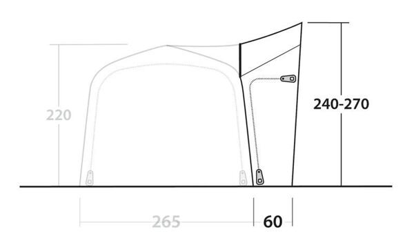 Outwell Crossville 250SA pro vysoké dodávky